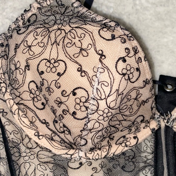 Limited Edition Black Lace Zip-Up Corset - Picture 2 of 10